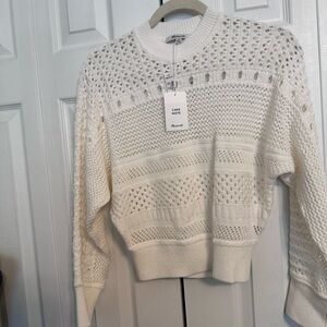 Madewell Women's Cream Knit Sweater